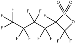 1-(Nonafluorobutyl)trifluoroethanesultone Struktur