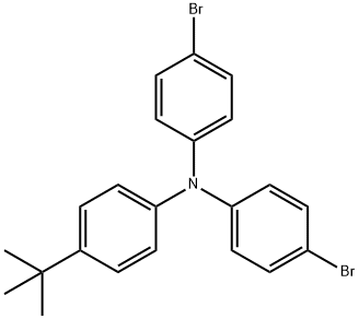 4,4'-Dibromo-4''-tert-butyltriphenylamine Struktur