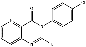 2-chloro-3-(4-chlorophenyl)-Pyrido[3,2-d]pyrimidin-4(3H)-one Struktur