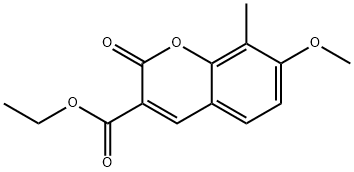 Ethyl 7-methoxy-8-methyl-2-oxo-2H-chromene-3-carboxylate Struktur