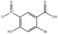 2-Bromo-4-hydroxy-5-nitro-benzoic acid Struktur