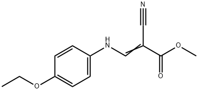 methyl 2-cyano-3-[(4-ethoxyphenyl)amino]acrylate Struktur