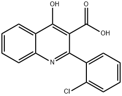 2-(2-Chlorophenyl)-4-hydroxyquinoline-3-carboxylic acid Struktur