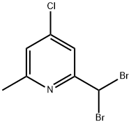 4-Chloro-2-(dibromomethyl)-6-methylpyridine Struktur