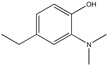 2-(dimethylamino)-4-ethylphenol Struktur