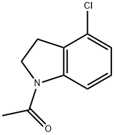 ETHANONE, 1-(4-CHLORO-2,3-DIHYDRO-1H-INDOL-1-YL) Struktur