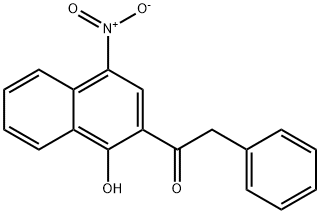 1-(1-Hydroxy-4-nitronaphthalen-2-yl)-2-phenylethanone Struktur