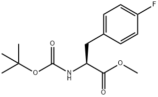 METHYL 2-([(TERT-BUTOXY)CARBONYL]AMINO)-3-(4-FLUOROPHENYL)PROPANOATE Struktur