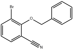 2-(benzyloxy)-3-bromobenzonitrile Struktur