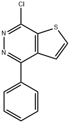 7-chloro-4-phenylthieno[2,3-d]pyridazine Struktur