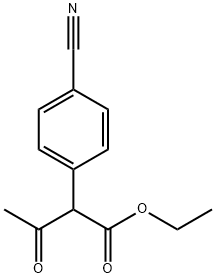 Ethyl 2-(4-cyanophenyl)-3-oxobutanoate Struktur