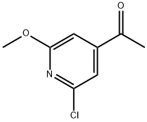 1-(2-Chloro-6-methoxypyridin-4-yl)ethanone Struktur