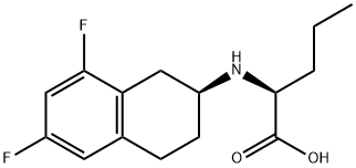 L-Norvaline, N-[(2S)-6,8-difluoro-1,2,3,4-tetrahydro-2-naphthalenyl]- Struktur