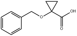 1-(benzyloxy)cyclopropanecarboxylic acid Struktur