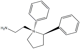 (1R,2R)-1,2-diphenyl-1-Pyrrolidineethanamine Struktur