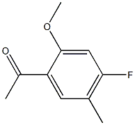 1-(4-Fluoro-2-methoxy-5-methyl-phenyl)-ethanone Struktur