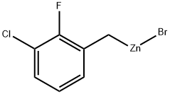 Zinc, bromo[(3-chloro-2-fluorophenyl)methyl]-
 Struktur