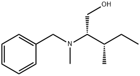 (2S,3S)-2-(benzyl(methyl)amino)-3-methylpentan-1-ol Struktur