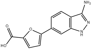 5-(3-Amino-1H-indazol-6-yl)furan-2-carboxylic acid Struktur