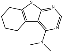 N,N-dimethyl-5,6,7,8-tetrahydrobenzo[4,5]thieno[2,3-d]pyrimidin-4-amine Struktur