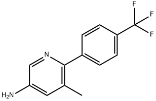 5-AMINO-3-METHYL-2-(4-(TRIFLUOROMETHYL)PHENYL)PYRIDINE Struktur