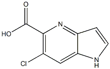 6-CHLORO-1H-PYRROLO[3,2-B]PYRIDINE-5-CARBOXYLIC ACID Struktur