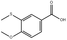 4-methoxy-3-(methylthio)benzoic acid Struktur