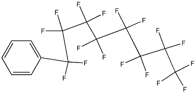 Benzene, (heptadecafluorooctyl)-
 Struktur