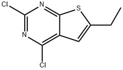 2,4-dichloro-6-ethyl-Thieno[2,3-d]pyrimidine Struktur