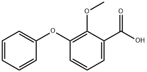 2-Methoxy-3-phenoxybenzoic acid Struktur