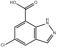 5-chloro-1H-indazole-7-carboxylic acid Struktur