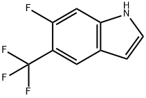 6-Fluoro-5-trifluoromethyl-1H-indole Struktur