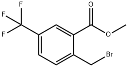 Methyl2-(bromomethyl)-5-(trifluoromethyl)benzoate Struktur