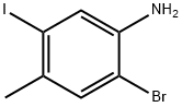 2-Bromo-5-iodo-4-methyl-phenylamine Struktur