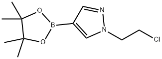 1-(2-chloroethyl)-4-(4,4,5,5-tetramethyl-1,3,2-dioxaborolan-2-yl)-1H-pyrazole Struktur