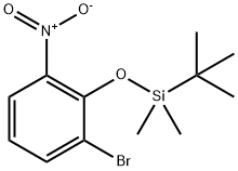 (2-Bromo-6-nitrophenoxy)(tert-butyl)dimethylsilane Struktur