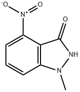 4-nitro-1-methyl-1,2-dihydro-indazol-3-one Struktur