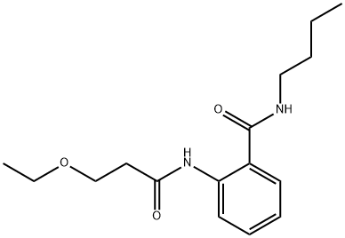 N-butyl-2-[(3-ethoxypropanoyl)amino]benzamide Struktur