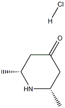 cis-2,6-Dimethyl-4-oxo-piperidine hydrochloride Struktur