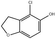 4-chloro-2,3-dihydrobenzofuran-5-ol Struktur