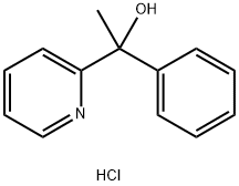 1-Phenyl-1-(2-pyridinyl)ethanol hydrochloride Struktur