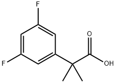 2-(3,5-Difluorophenyl)-2-methylpropanoic acid Struktur