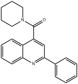 (2-phenylquinolin-4-yl)(piperidin-1-yl)methanone Struktur