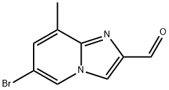 6-bromo-8-methyl-Imidazo[1,2-a]pyridine-2-carboxaldehyde Struktur