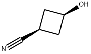 cis-3-hydroxycyclobutanecarbonitrile Struktur