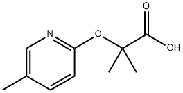 2-methyl-2-(5-methylpyridin-2-yloxy)propanoic acid Struktur