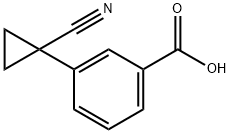 3-(1-Cyanocyclopropyl)benzoic acid Struktur