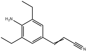 3-(4-Amino-3,5-diethylphenyl)-2-propenenitrile Struktur