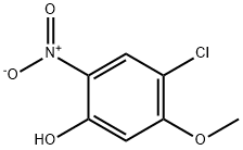 4-Chloro-5-methoxy-2-nitro-phenol Struktur