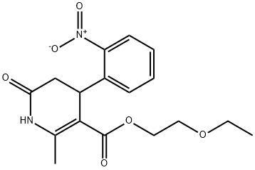 2-ethoxyethyl 2-methyl-4-(2-nitrophenyl)-6-oxo-1,4,5,6-tetrahydropyridine-3-carboxylate Struktur